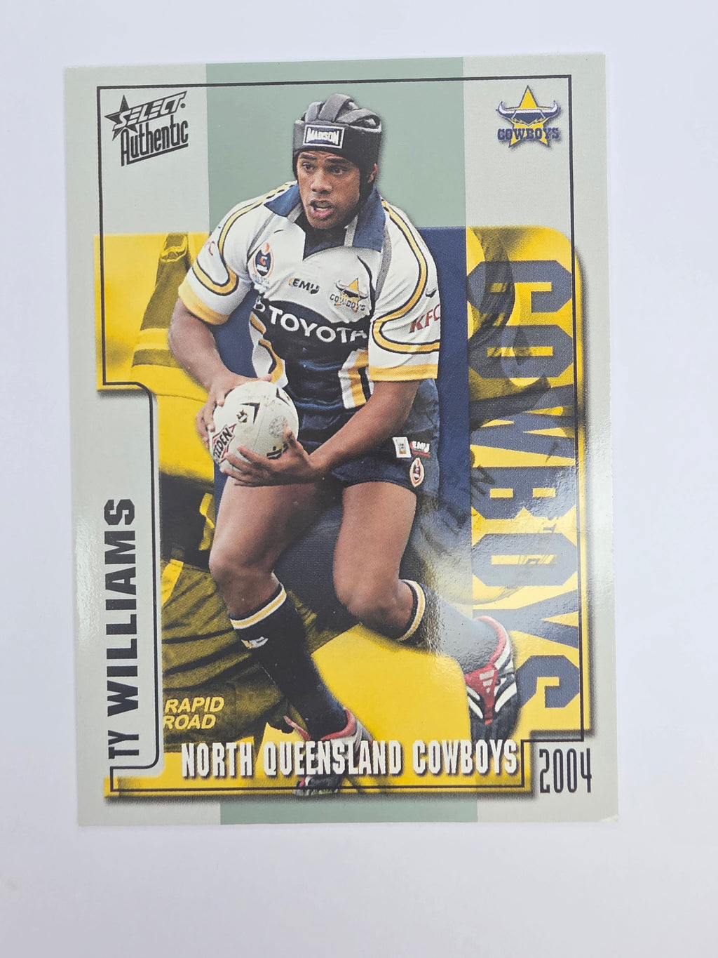 NRL 2004 Authentic Base Card #74 Ty Williams North Queensland Cowboys