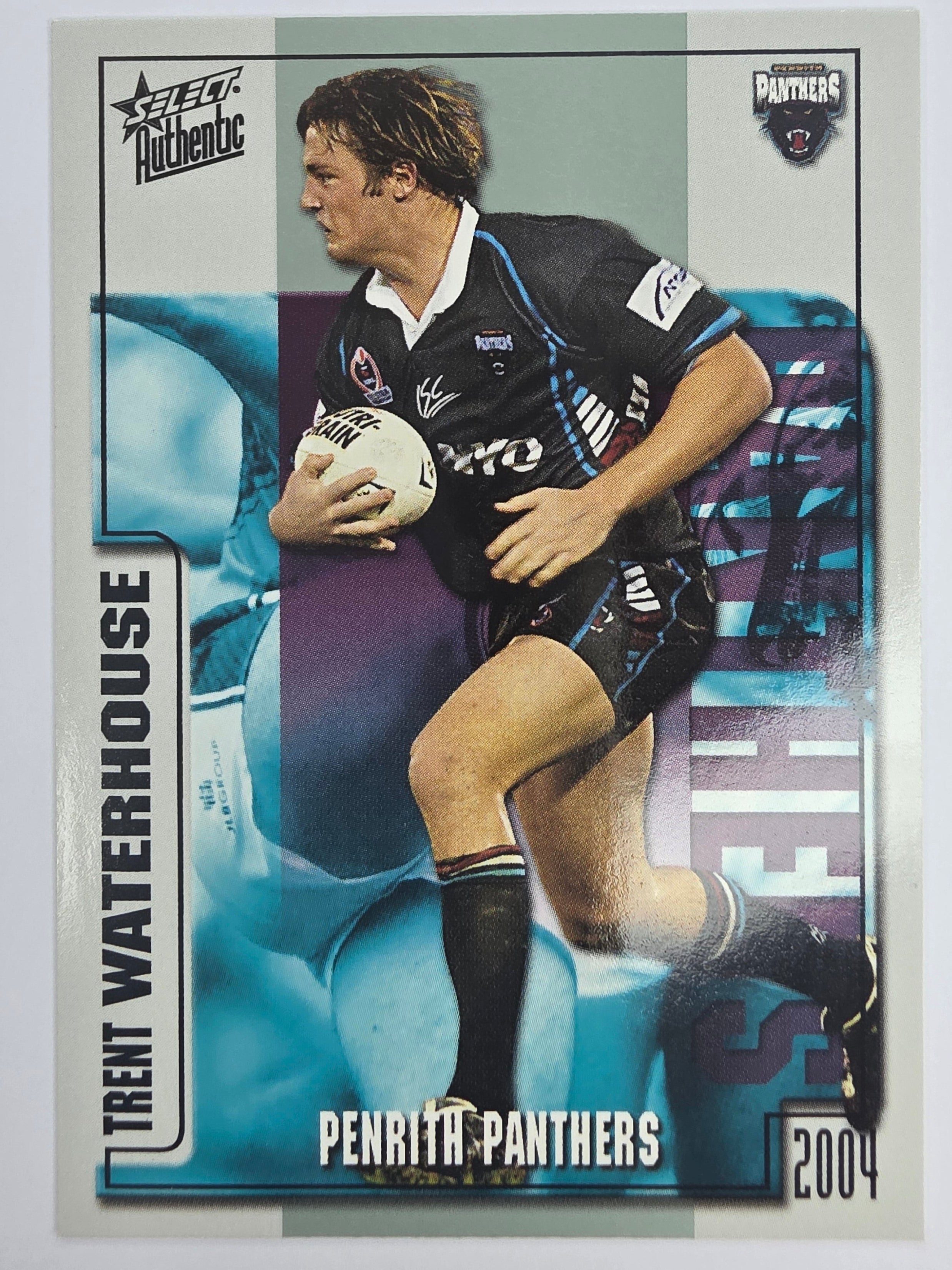 NRL 2004 Authentic Base Card #110 Trent Waterhouse Penrith Panthers