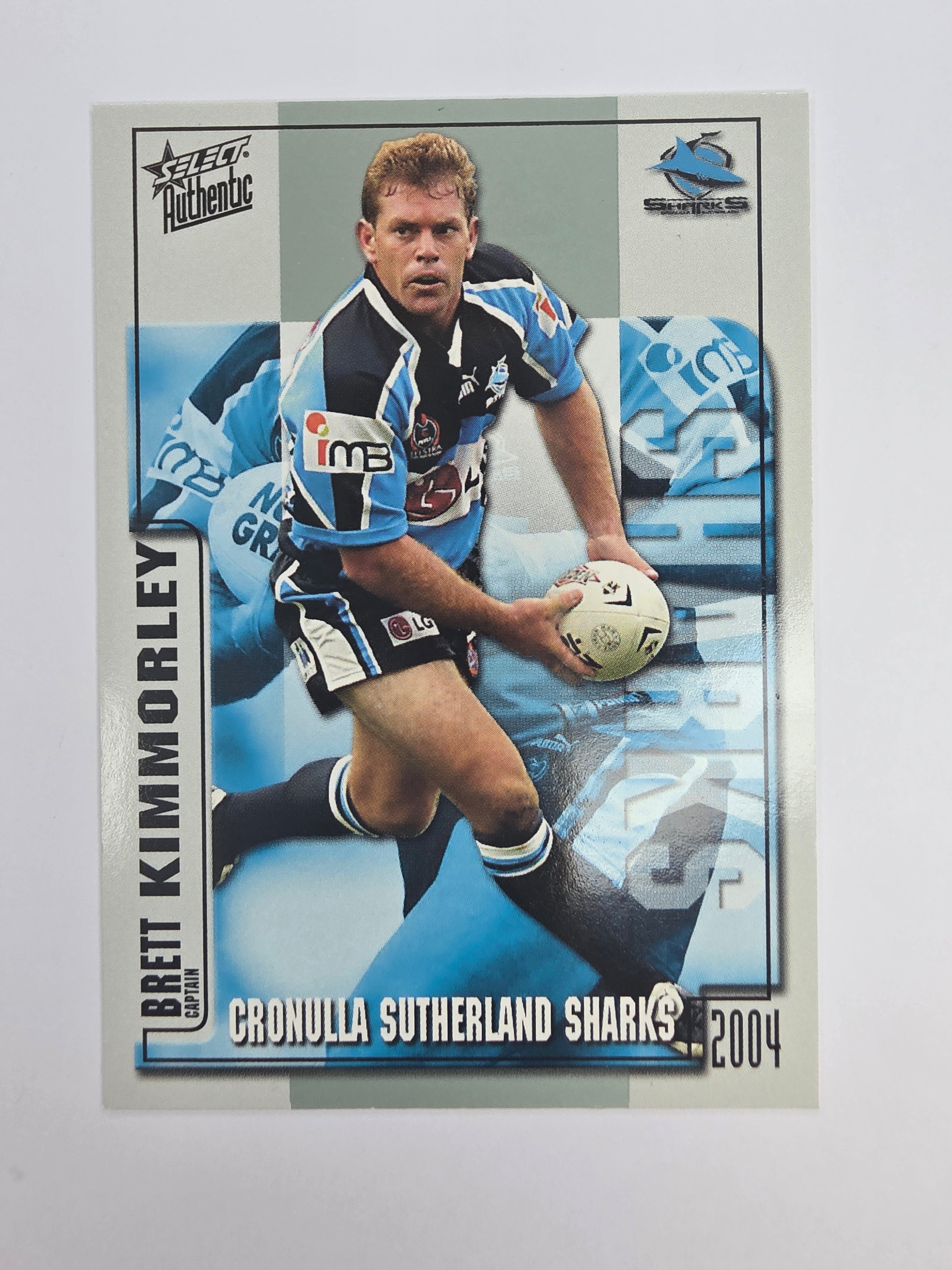 NRL 2004 Authentic Base Card #112 Brett Kimmorley Cronulla-Sutherland Sharks