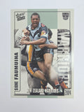 NRL 2004 Authentic Base Card #162 Sione Faumuina New Zealand Warriors