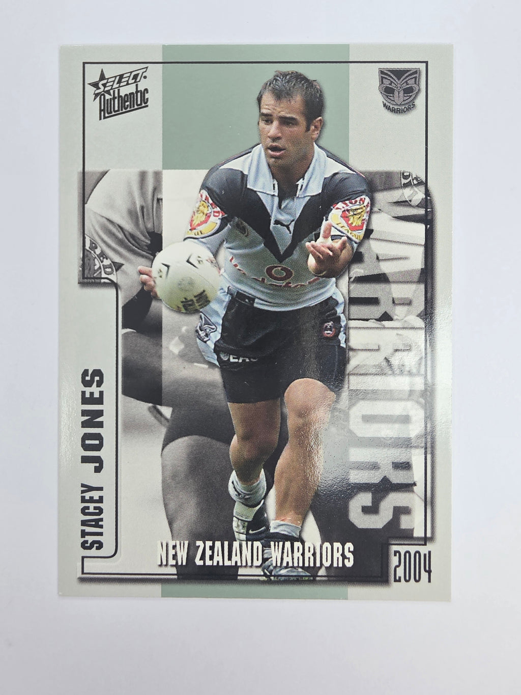 NRL 2004 Authentic Base Card #163 Stacey Jones New Zealand Warriors