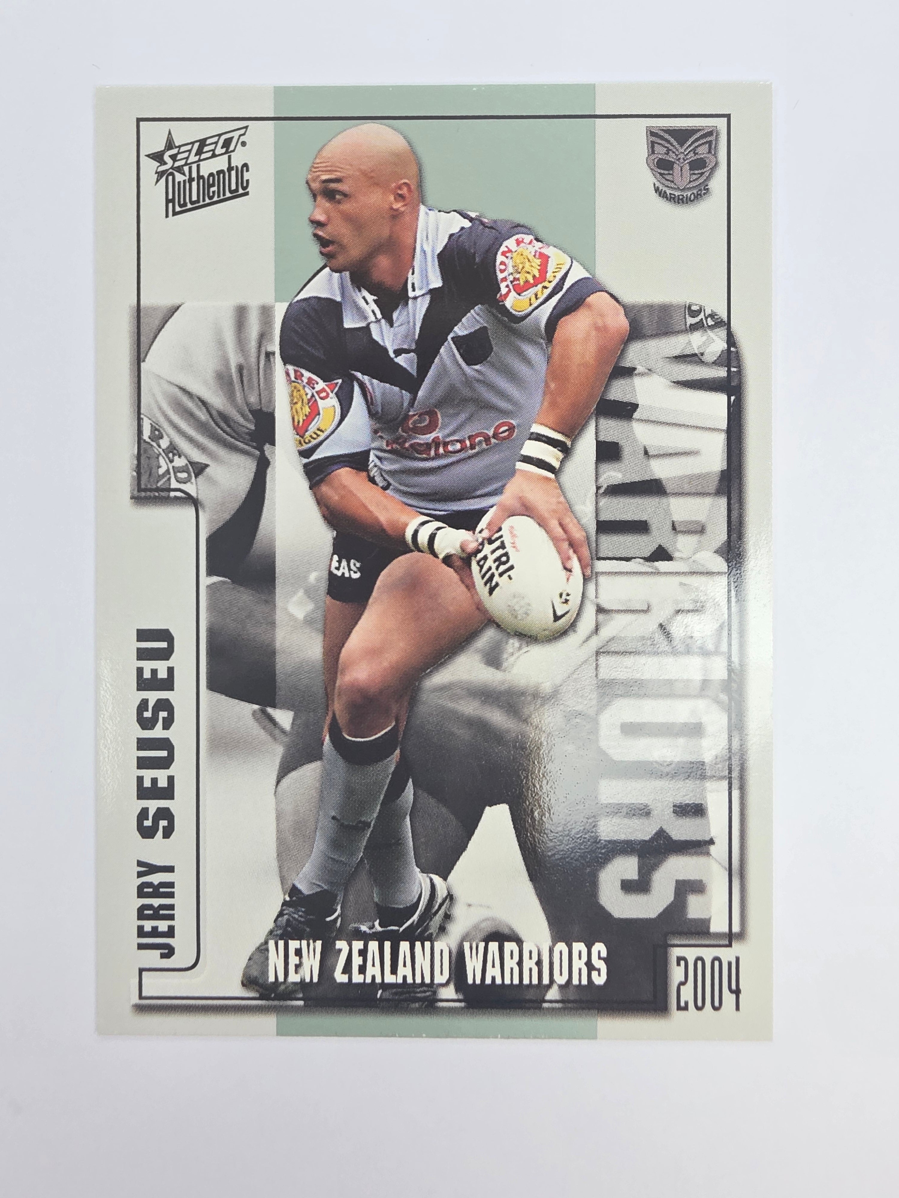 NRL 2004 Authentic Base Card #166 Jerry Seuseu New Zealand Warriors