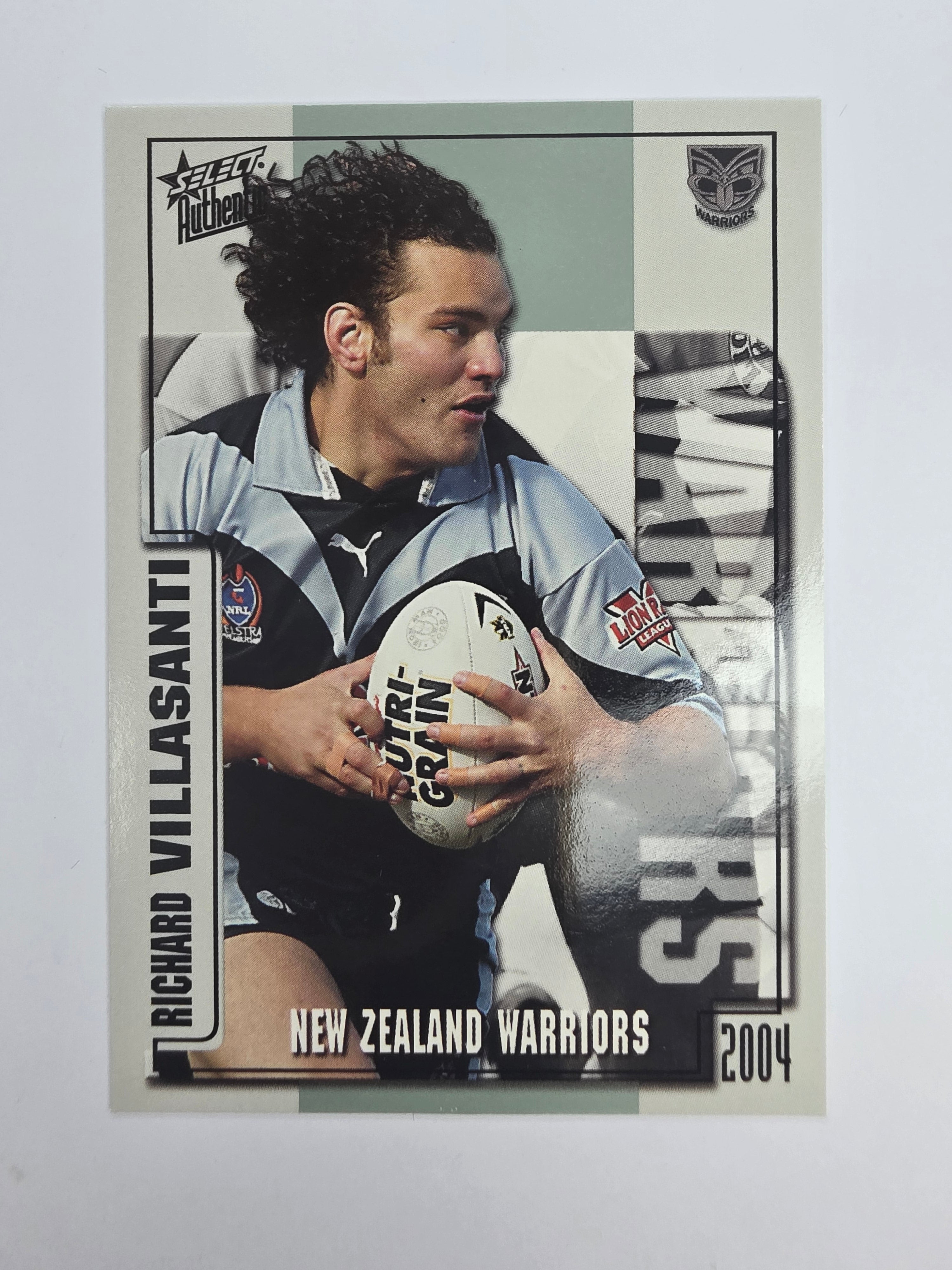 NRL 2004 Authentic Base Card #168 Richard Villasanti New Zealand Warriors