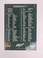 NRL 2012 Dynasty Base Card #1 Checklist 1