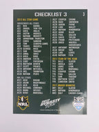 NRL 2012 Dynasty Base Card #3 Checklist 3