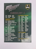 NRL 2012 Dynasty Base Card #4 Checklist 4