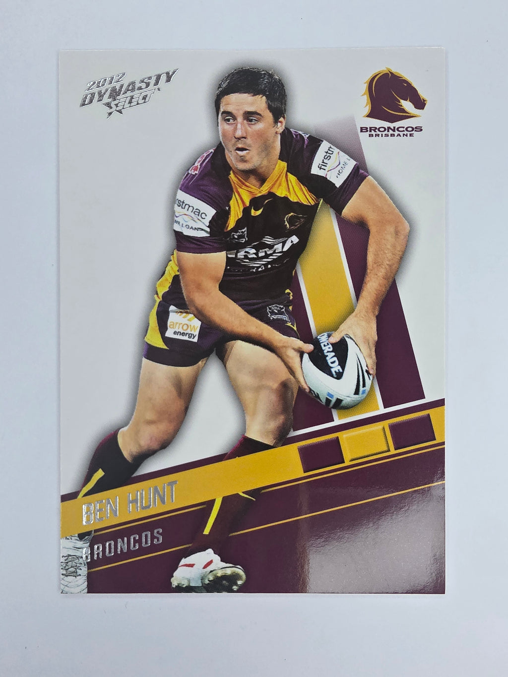 NRL 2012 Dynasty Base Card #11 Ben Hunt Brisbane Broncos