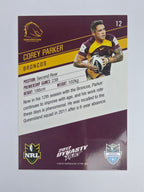 NRL 2012 Dynasty Base Card #12 Corey Parker Brisbane Broncos