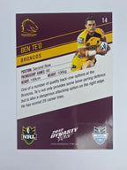 NRL 2012 Dynasty Base Card #14 Ben Te’o Brisbane Broncos