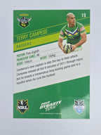 NRL 2012 Dynasty Base Card #19 Terry Campese Canberra Raiders