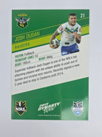 NRL 2012 Dynasty Base Card #21 Josh Dugan Canberra Raiders