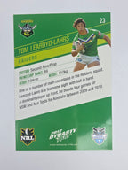 NRL 2012 Dynasty Base Card #23 Tom Learoyd-Lahrs Canberra Raiders