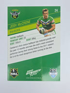 NRL 2012 Dynasty Base Card #24 Josh McCrone Canberra Raiders