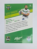 NRL 2012 Dynasty Base Card #25 Reece Robinson Canberra Raiders