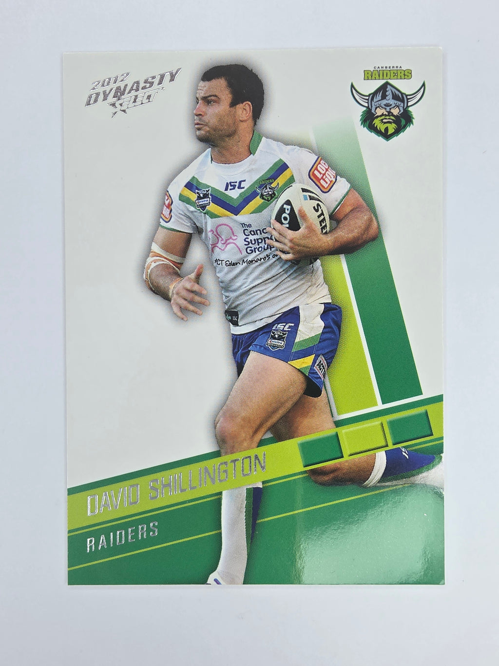 NRL 2012 Dynasty Base Card #26 David Shillington Canberra Raiders