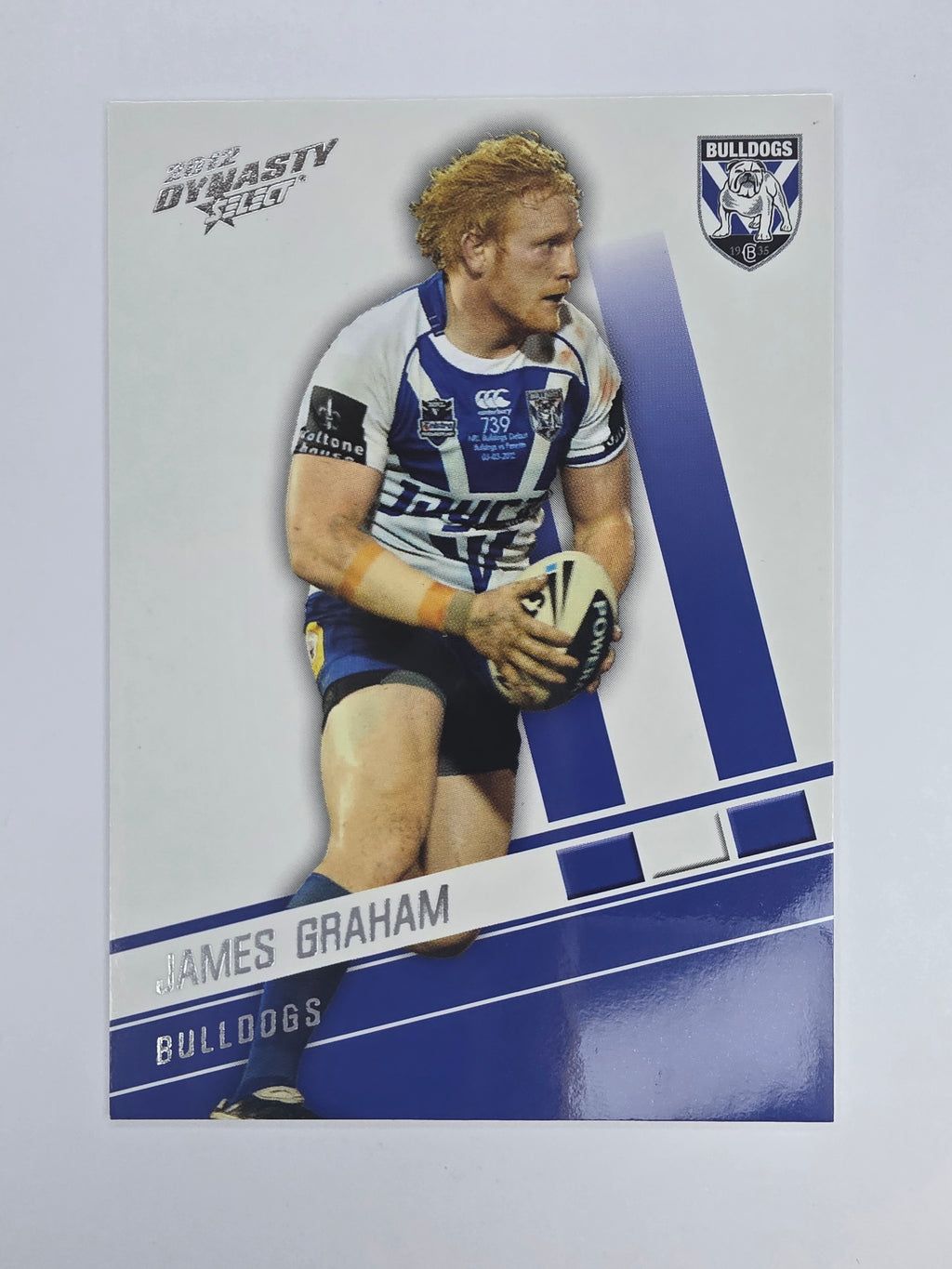 NRL 2012 Dynasty Base Card #33 James Graham Canterbury Bankstown Bulldogs