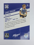 NRL 2012 Dynasty Base Card #33 James Graham Canterbury Bankstown Bulldogs