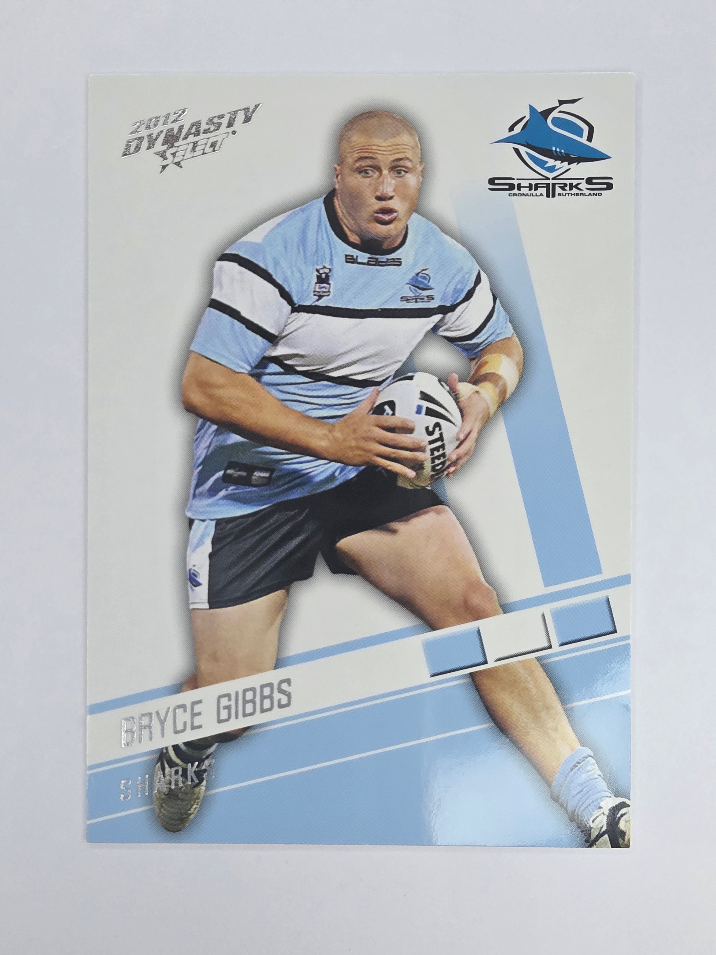 NRL 2012 Dynasty Base Card #47 Bryce Gibbs Cronulla Sutherland Sharks