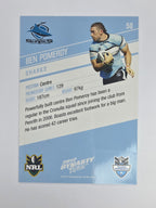 NRL 2012 Dynasty Base Card #50 Ben Pomeroy Cronulla Sutherland Sharks