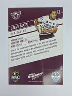 NRL 2012 Dynasty Base Card #73 Steve Matai Manly Warringah Sea Eagles