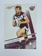 NRL 2012 Dynasty Base Card #76 David Williams Manly Warringah Sea Eagles