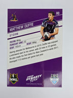 NRL 2012 Dynasty Base Card #80 Matthew Duffie Melbourne Storm