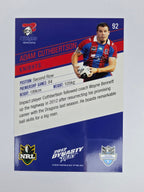 NRL 2012 Dynasty Base Card #92 Adam Cuthbertson Newcastle Knights
