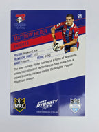 NRL 2012 Dynasty Base Card #94 Matthew Hilder Newcastle Knights