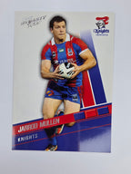 NRL 2012 Dynasty Base Card #97 Jarrod Mullen Newcastle Knights