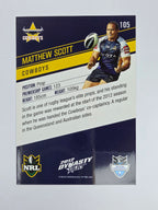 NRL 2012 Dynasty Base Card #105 Matthew Scott North Queensland Cowboys