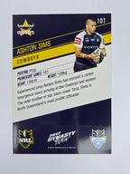 NRL 2012 Dynasty Base Card #107 Ashton Sims North Queensland Cowboys
