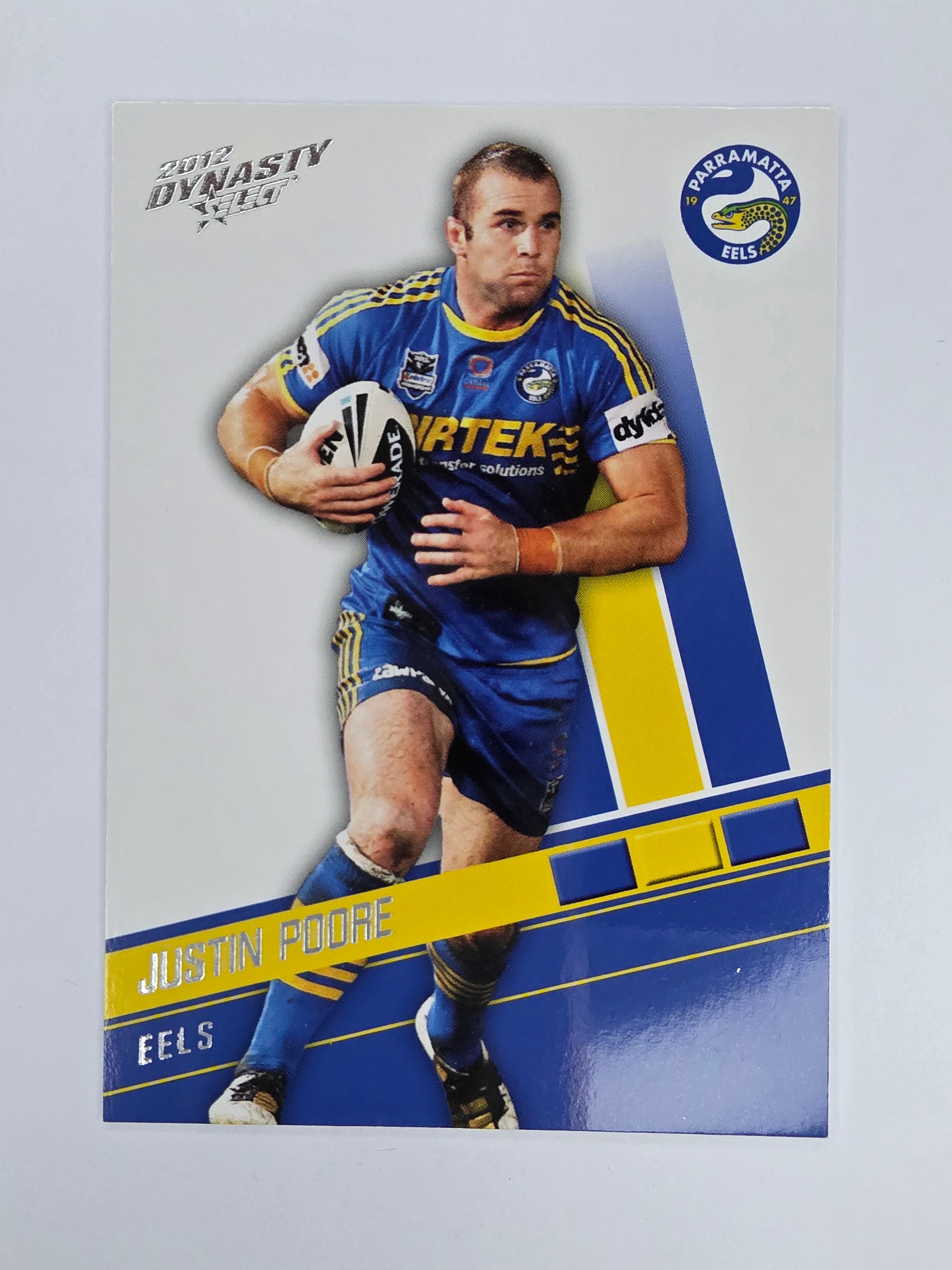 NRL 2012 Dynasty Base Card #121 Justin Poore Parramatta Eels