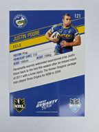 NRL 2012 Dynasty Base Card #121 Justin Poore Parramatta Eels