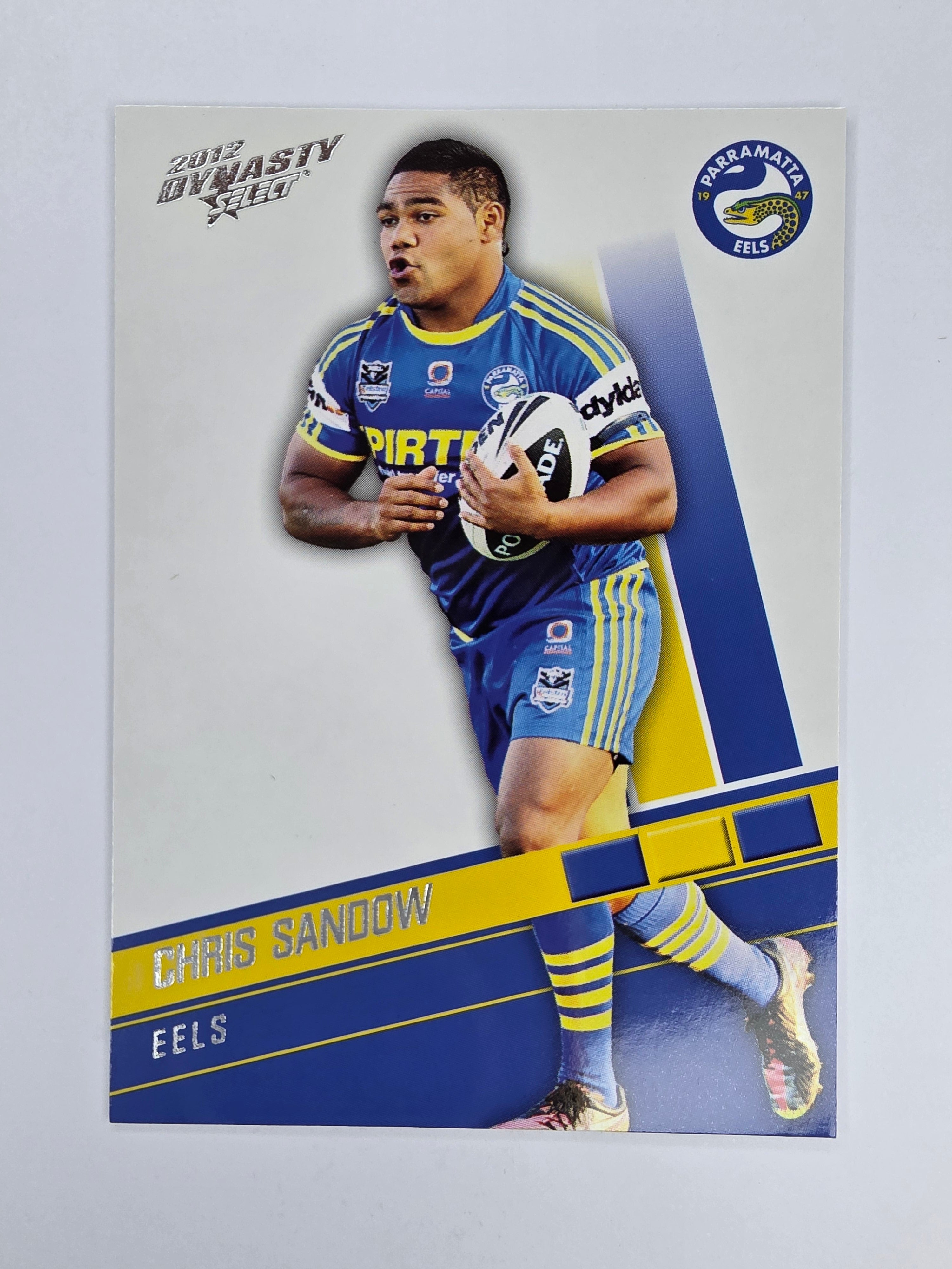 NRL 2012 Dynasty Base Card #123 Chris Sandow Parramatta Eels