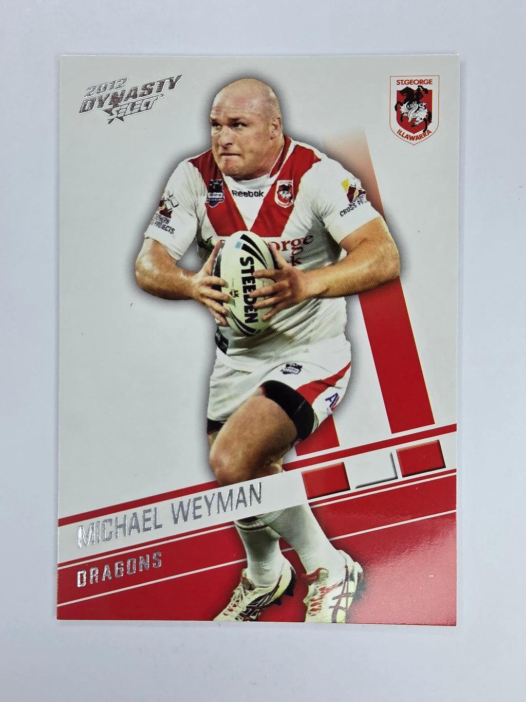 NRL 2012 Dynasty Base Card #147 Michael Weyman St George Illawarra Dragons