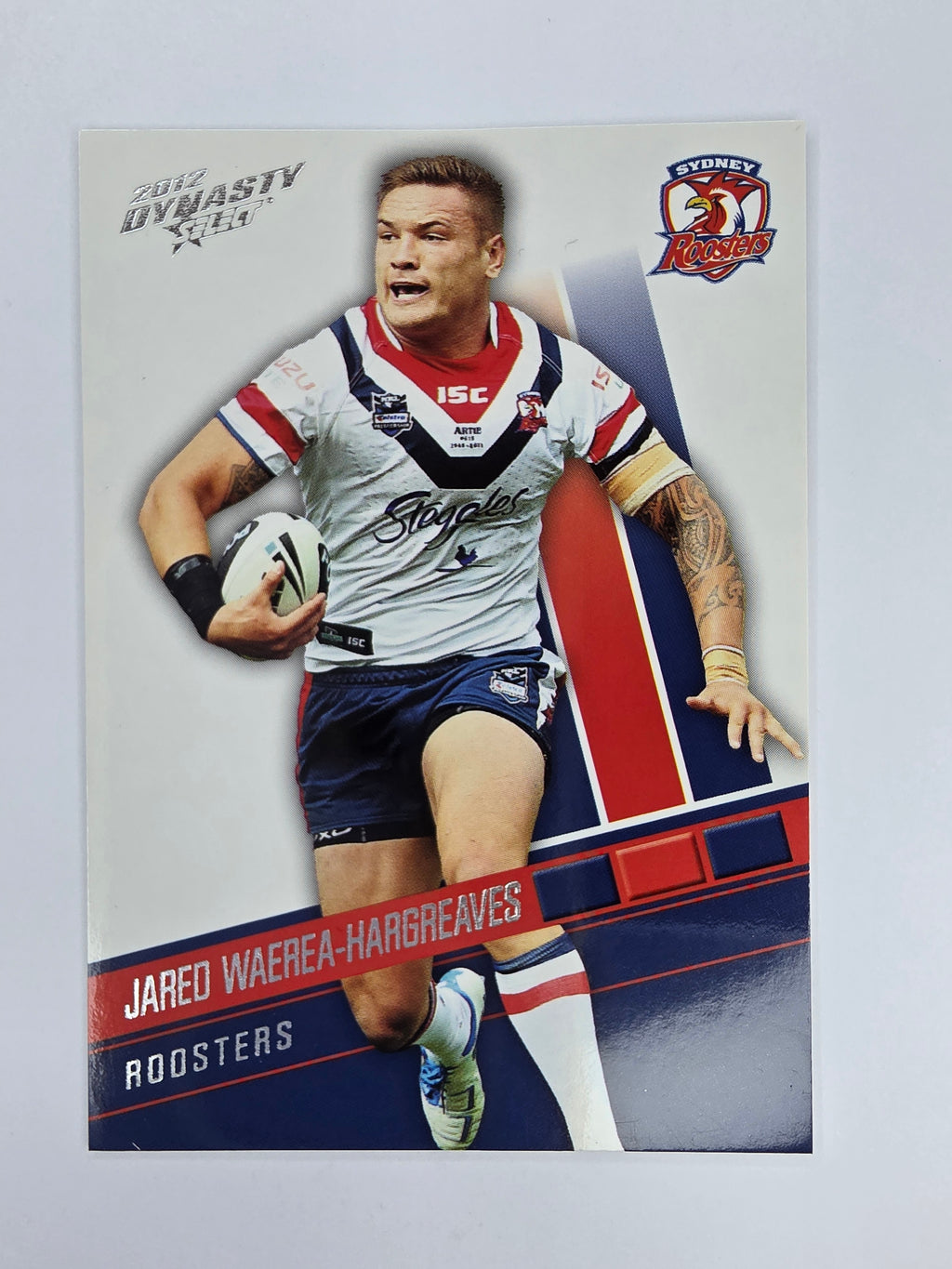 NRL 2012 Dynasty Base Card #172 Jared Waerea-Hargreaves Sydney Roosters