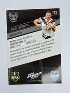 NRL 2012 Dynasty Base Card #173 Lewis Brown New Zealand Warriors