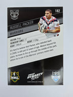 NRL 2012 Dynasty Base Card #182 Russell Packer New Zealand Warriors