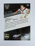 NRL 2012 Dynasty Base Card #183 Bill Tupou New Zealand Warriors