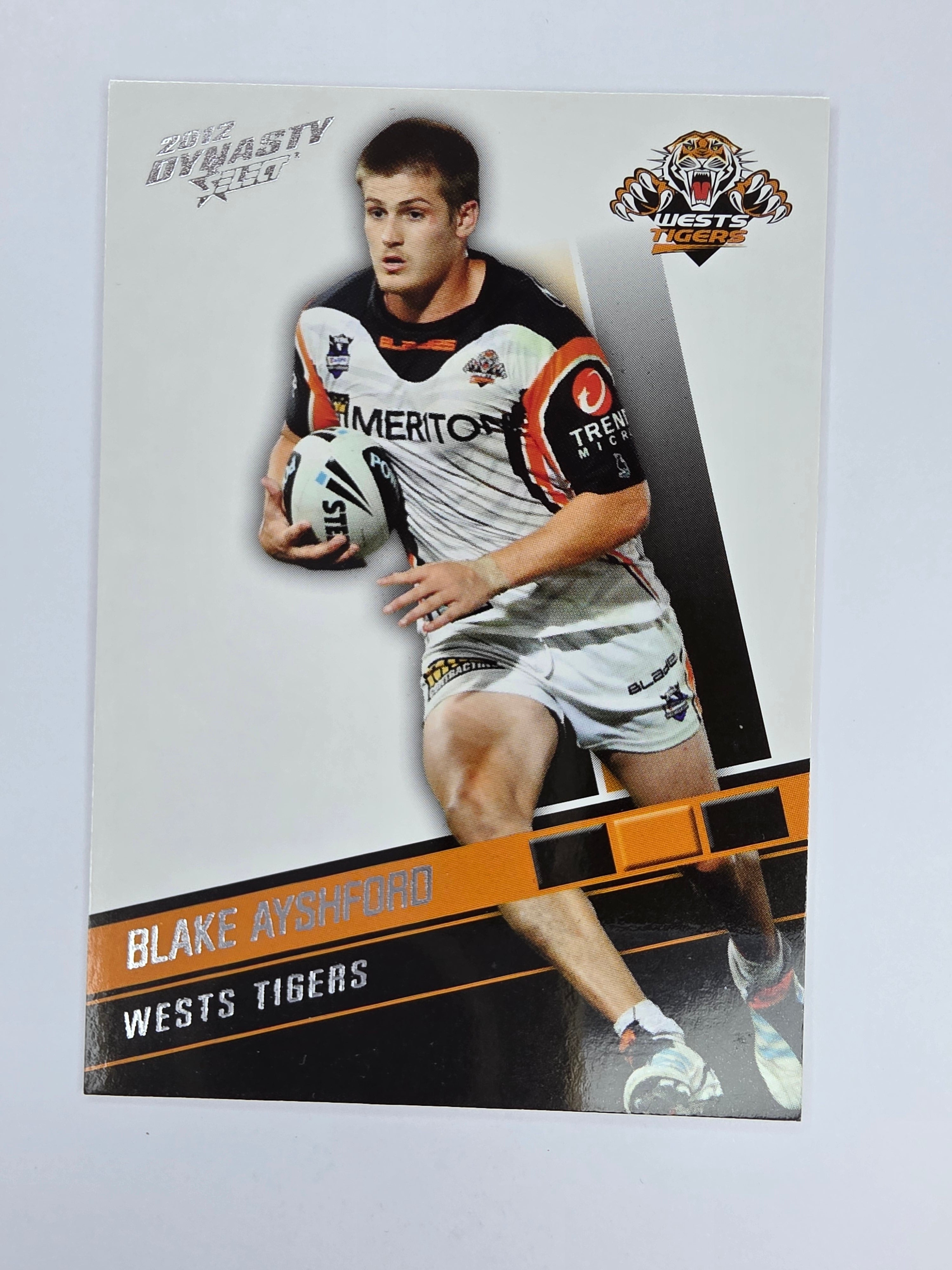 NRL 2012 Dynasty Base Card #185 Blake Ayshford Wests Tigers