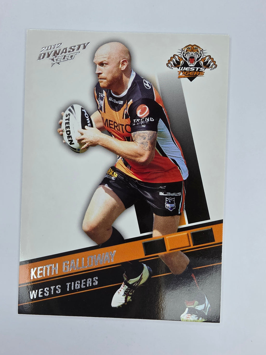 NRL 2012 Dynasty Base Card #189 Keith Galloway Wests Tigers