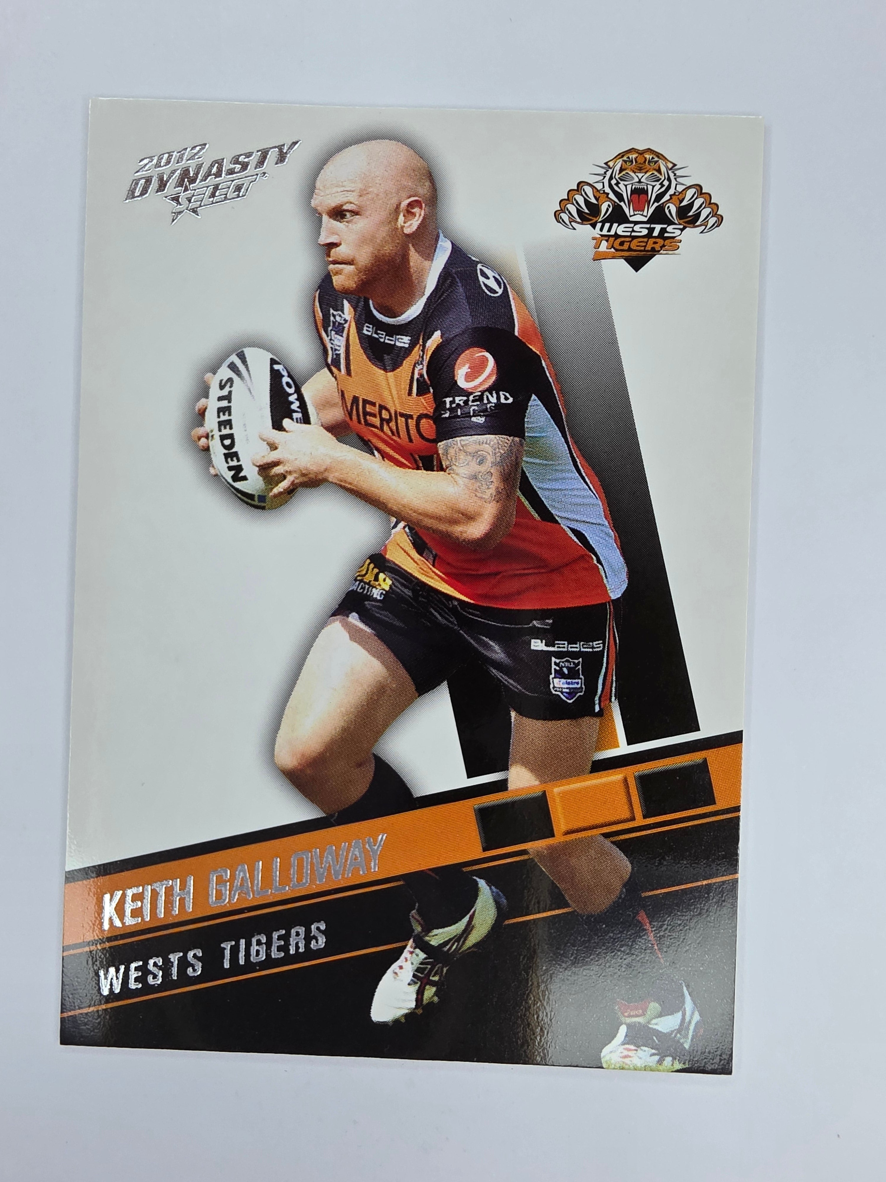 NRL 2012 Dynasty Base Card #189 Keith Galloway Wests Tigers