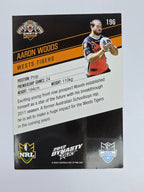 NRL 2012 Dynasty Base Card #196 Aaron Woods Wests Tigers