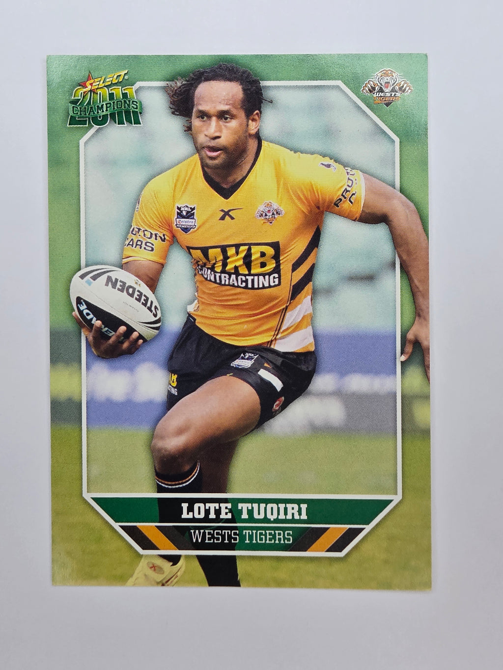 NRL 2011 Champions Base Card #190 Lote Tuqiri Wests Tigers