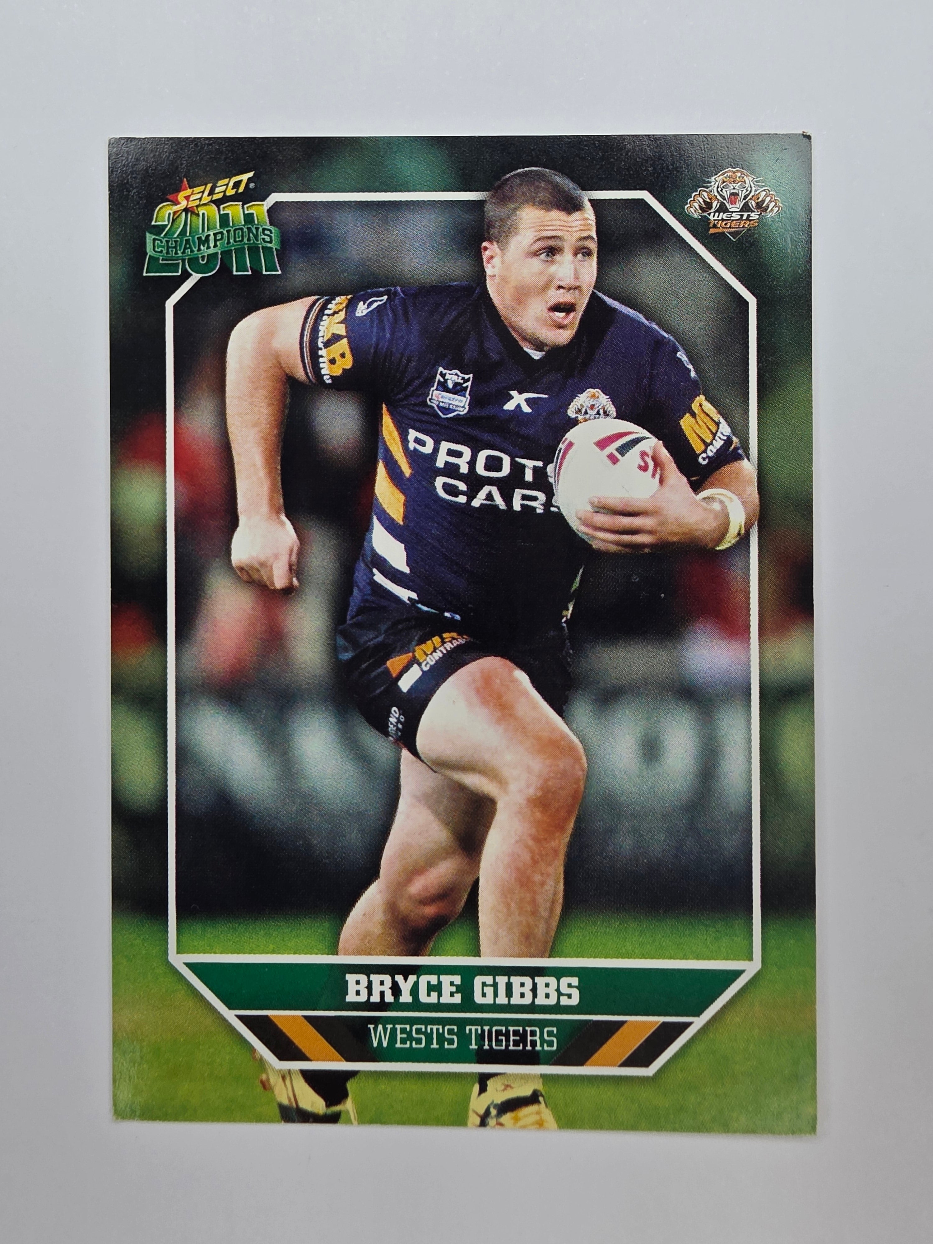 NRL 2011 Champions Base Card #189 Bryce Gibbs Wests Tigers