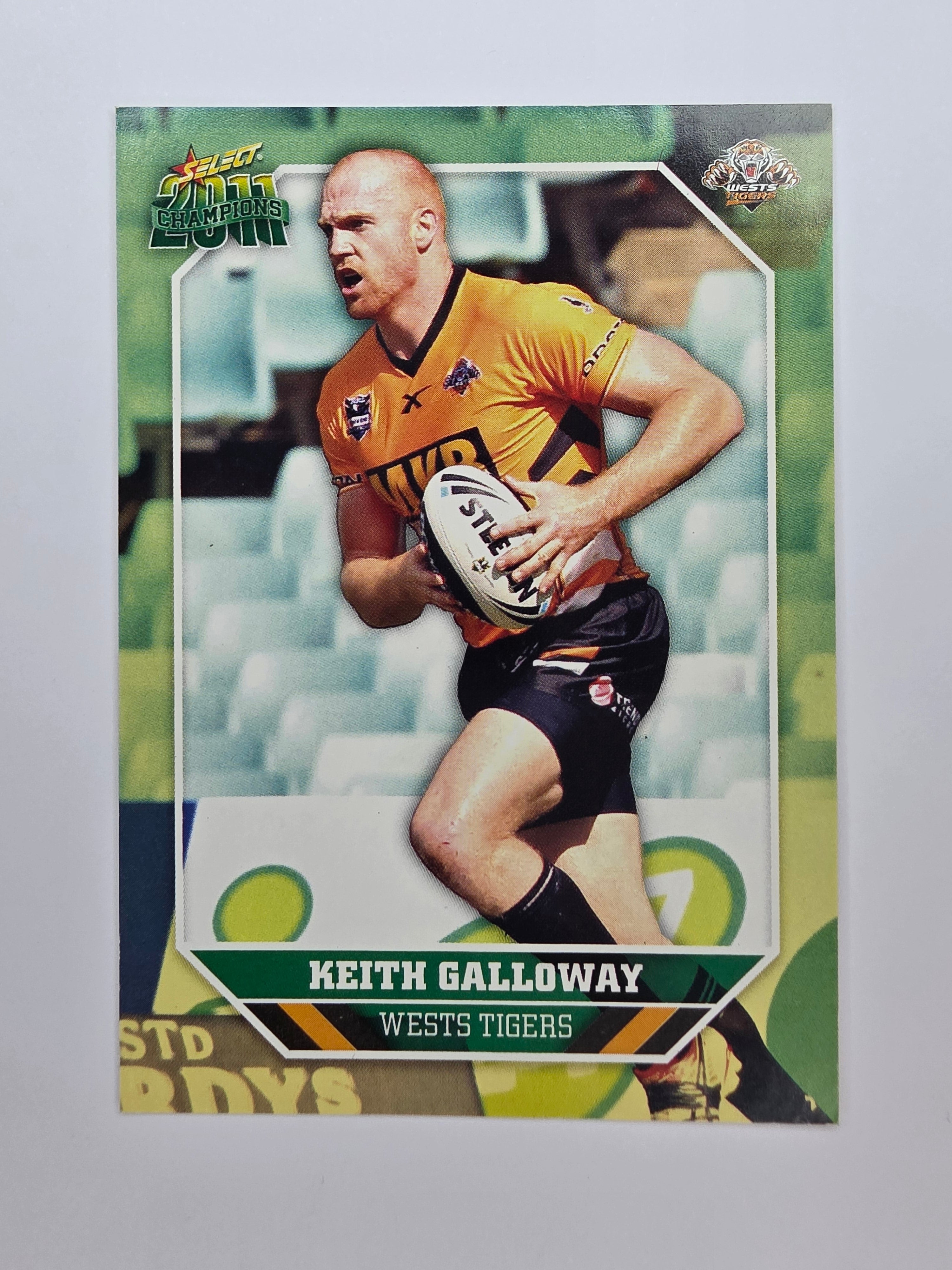 NRL 2011 Champions Base Card #188 Keith Galloway Wests Tigers
