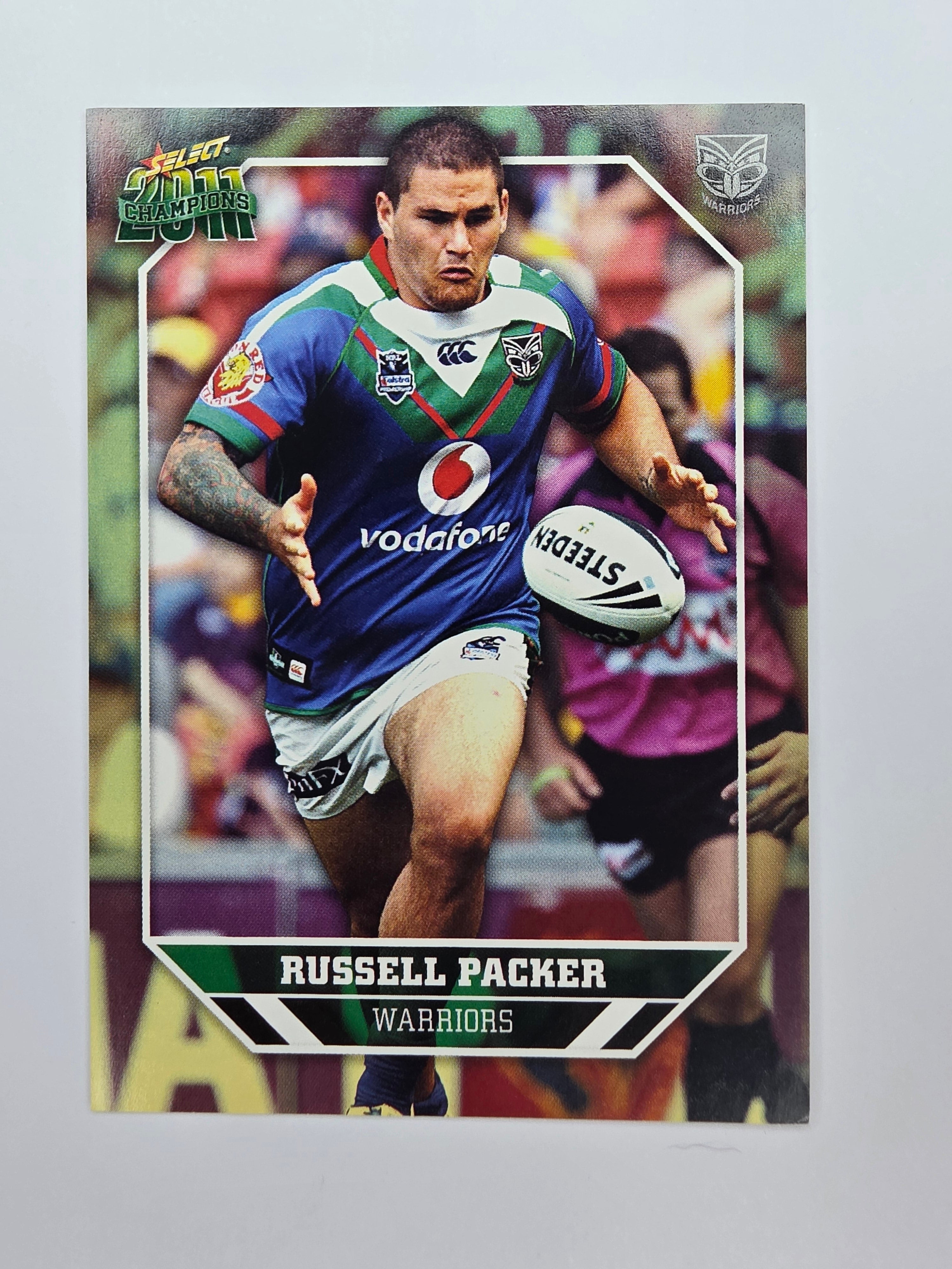 NRL 2011 Champions Base Card #180 Russell Packer New Zealand Warriors