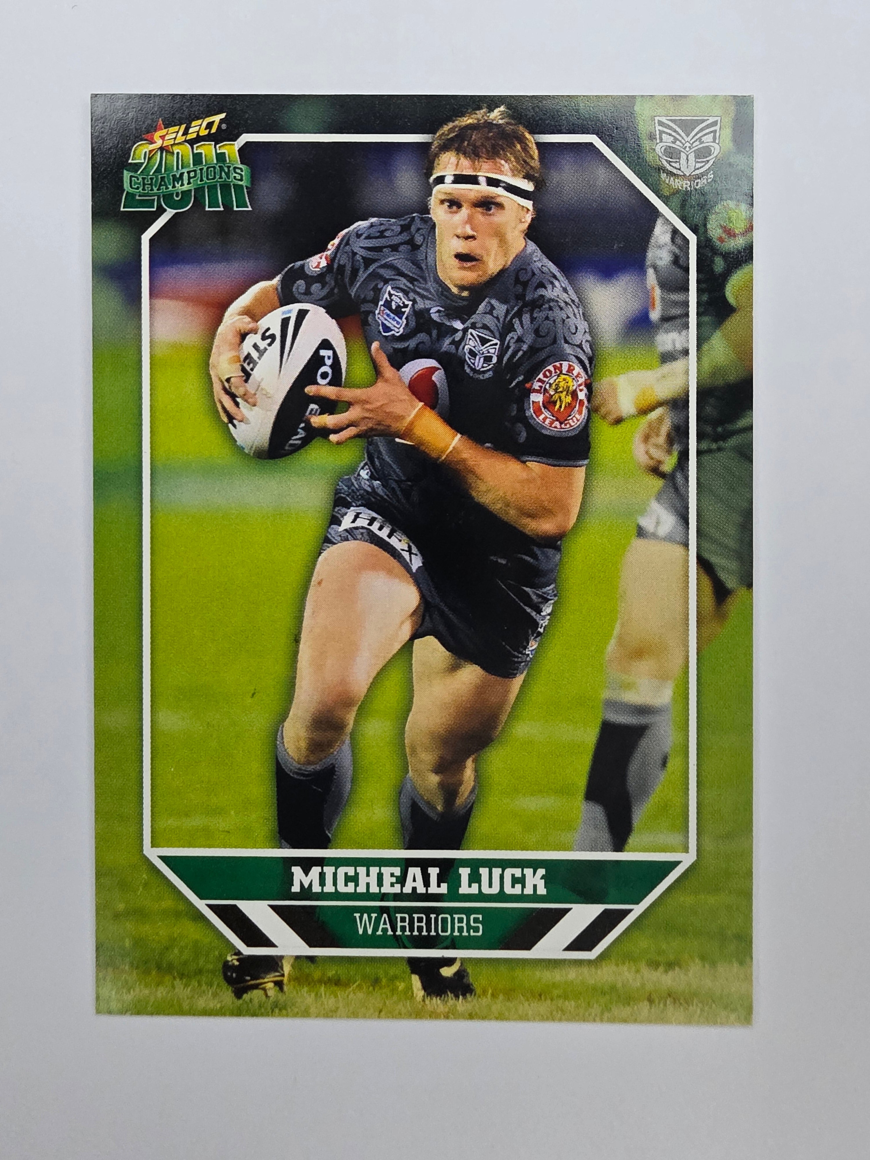 NRL 2011 Champions Base Card #177 Micheal Luck New Zealand Warriors
