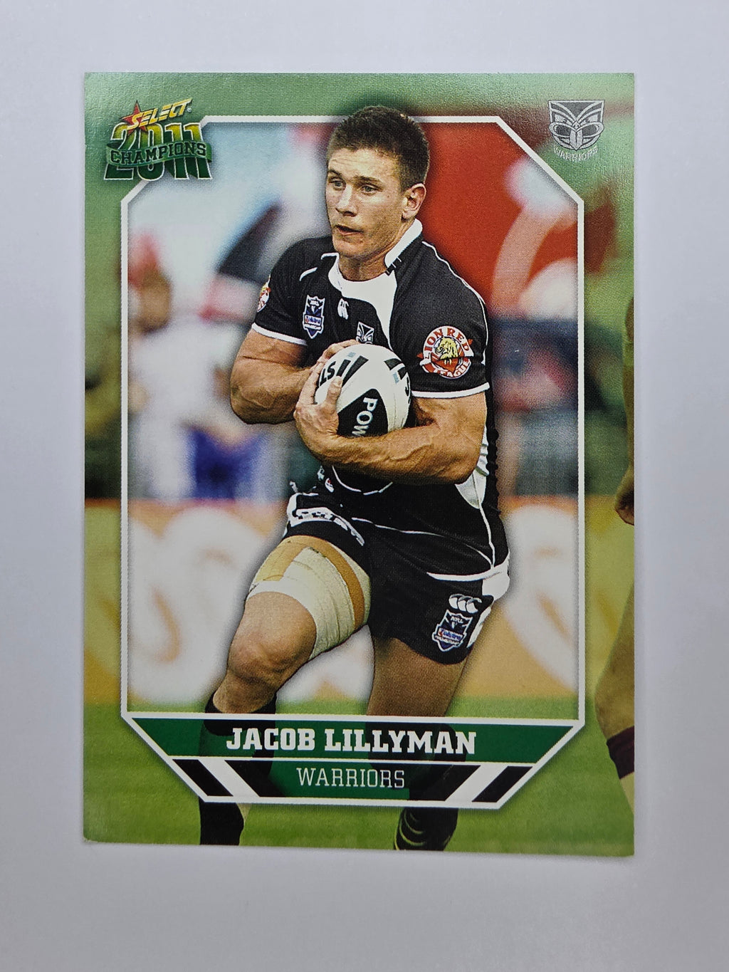 NRL 2011 Champions Base Card #176 Jacob Lillyman New Zealand Warriors