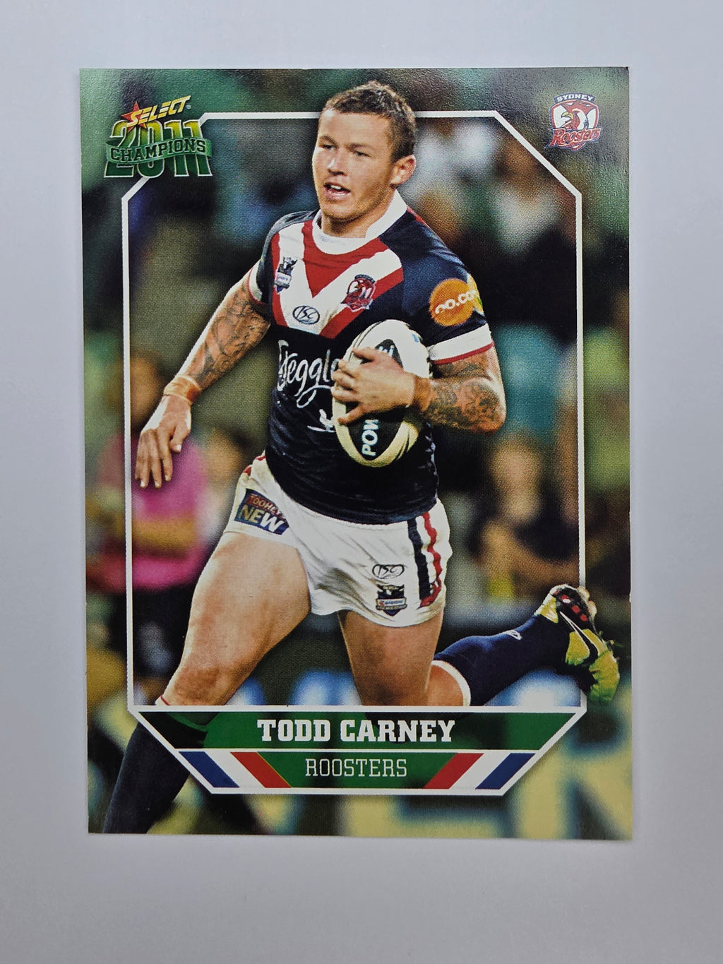 NRL 2011 Champions Base Card #163 Todd Carney Sydney Roosters